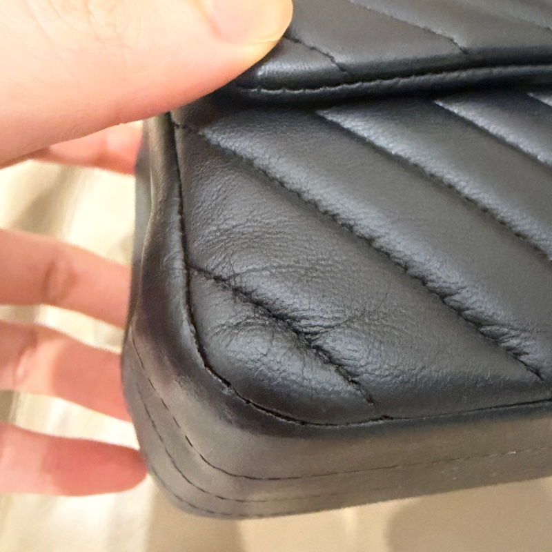 全配❤️ #香奈兒 #cf20 #mini #soblack #全黑 V紋 山形紋-39