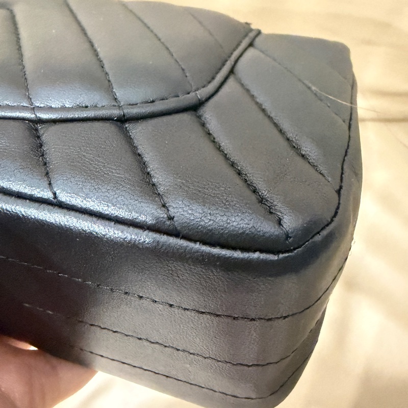 全配❤️ #香奈兒 #cf20 #mini #soblack #全黑 V紋 山形紋-44