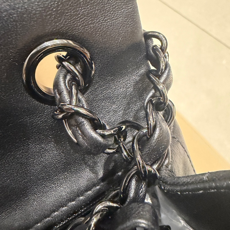 全配❤️ #香奈兒 #cf20 #mini #soblack #全黑 V紋 山形紋-50