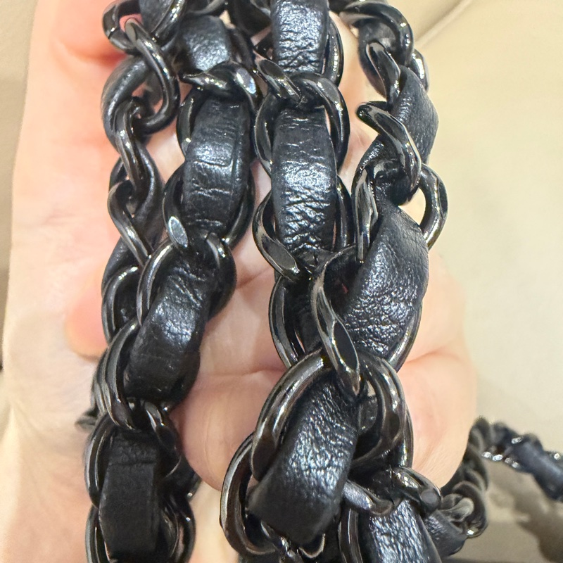 全配❤️ #香奈兒 #cf20 #mini #soblack #全黑 V紋 山形紋-54