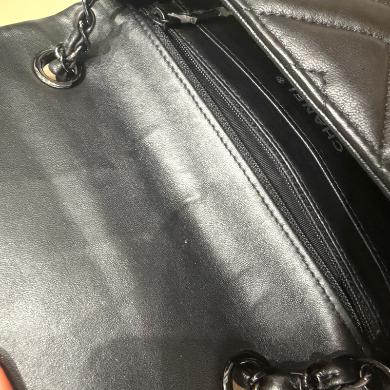 全配❤️ #香奈兒 #cf20 #mini #soblack #全黑 V紋 山形紋-62