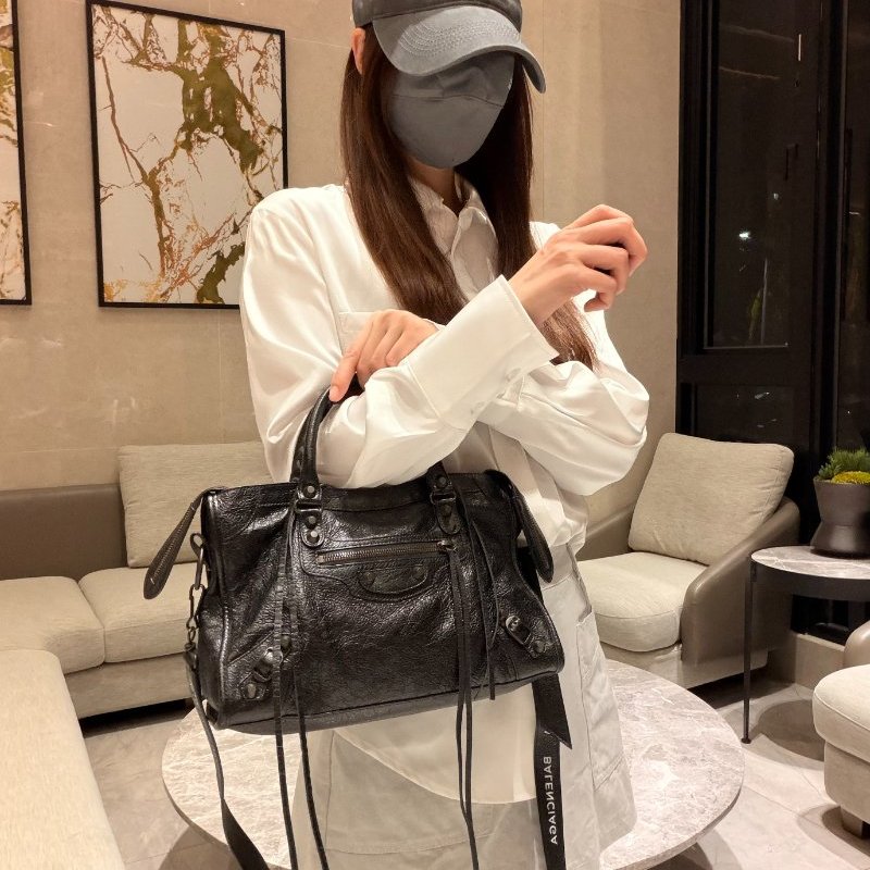 BALENCIAGA 巴黎世家 Classic City 機車包|黑色|羊皮|可手提/斜背-3