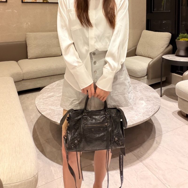 BALENCIAGA 巴黎世家 Classic City 機車包|黑色|羊皮|可手提/斜背-4