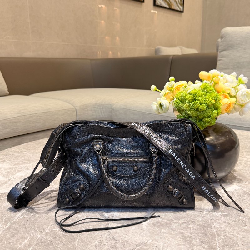 BALENCIAGA 巴黎世家 Classic City 機車包|黑色|羊皮|可手提/斜背-6