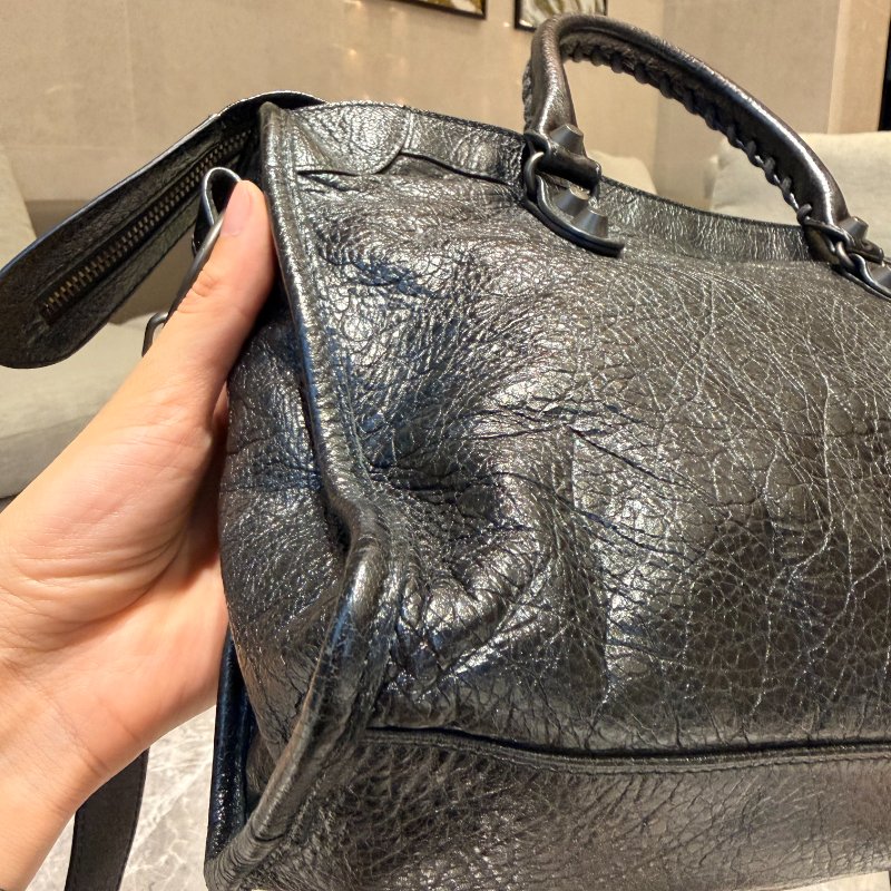 BALENCIAGA 巴黎世家 Classic City 機車包|黑色|羊皮|可手提/斜背-7