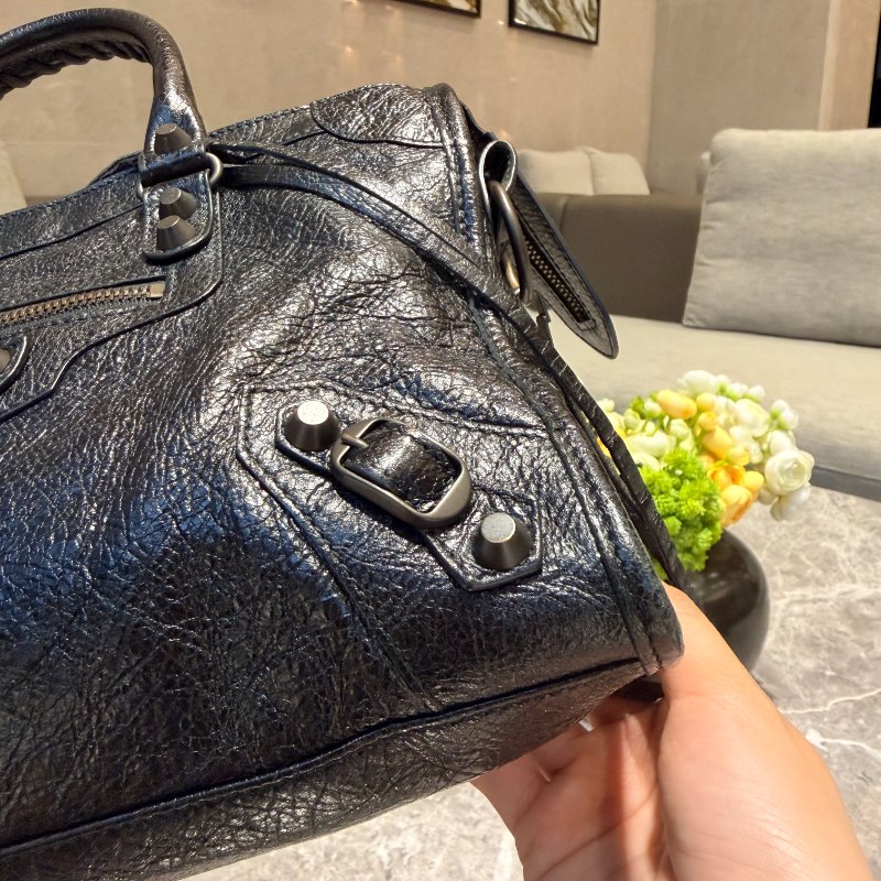BALENCIAGA 巴黎世家 Classic City 機車包|黑色|羊皮|可手提/斜背-9