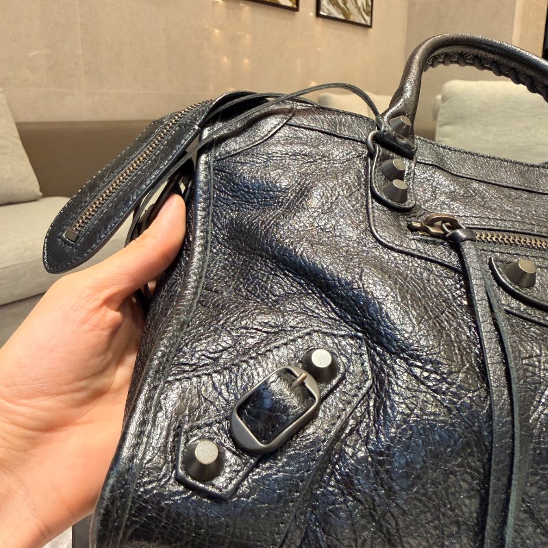 BALENCIAGA 巴黎世家 Classic City 機車包|黑色|羊皮|可手提/斜背-10
