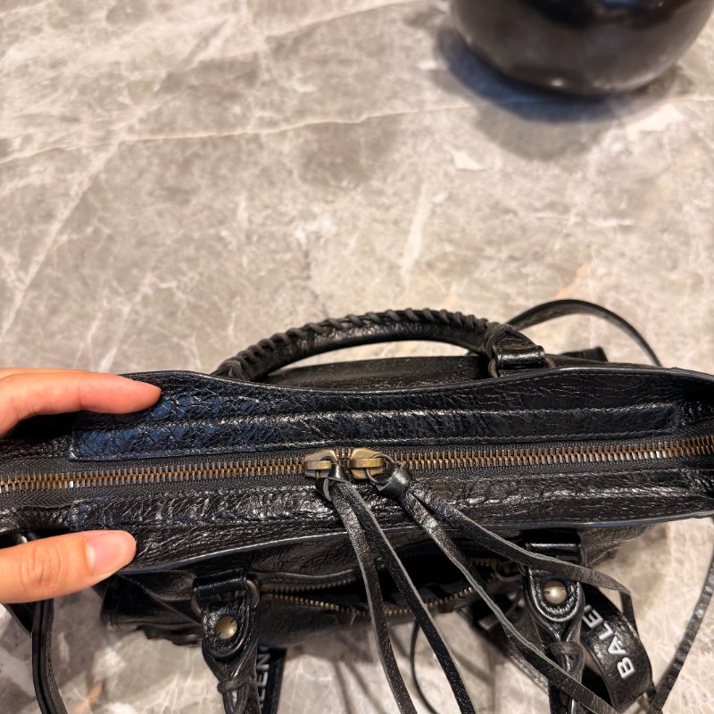 BALENCIAGA 巴黎世家 Classic City 機車包|黑色|羊皮|可手提/斜背-22