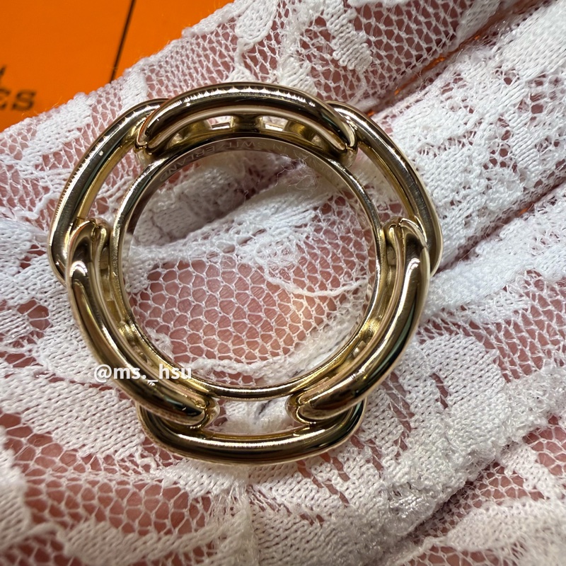 Hermes 97.98新閒置 Regate 90絲巾環-3