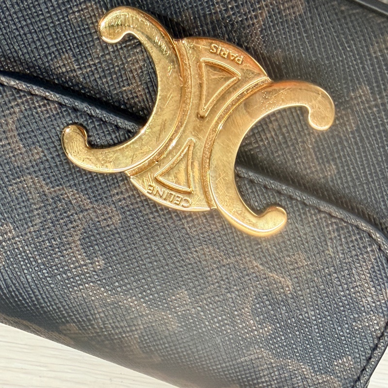 Celine 人手必備 凱旋門 經典小廢包 小包包 斜背包裝可愛 正品!挑戰全網最彿-17