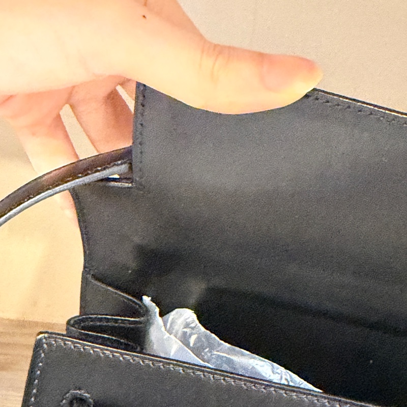 原廠鑰匙鎖肩帶齊全❤️ #愛馬仕 #kelly28 #黑金 #box皮 #中古款-63