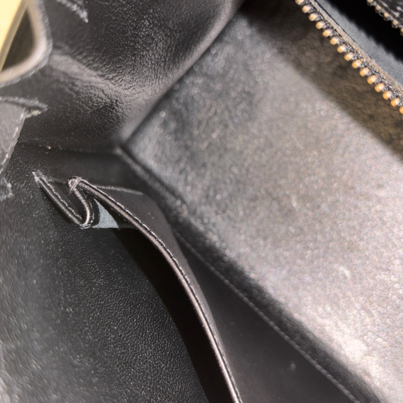 原廠鑰匙鎖肩帶齊全❤️ #愛馬仕 #kelly28 #黑金 #box皮 #中古款-79