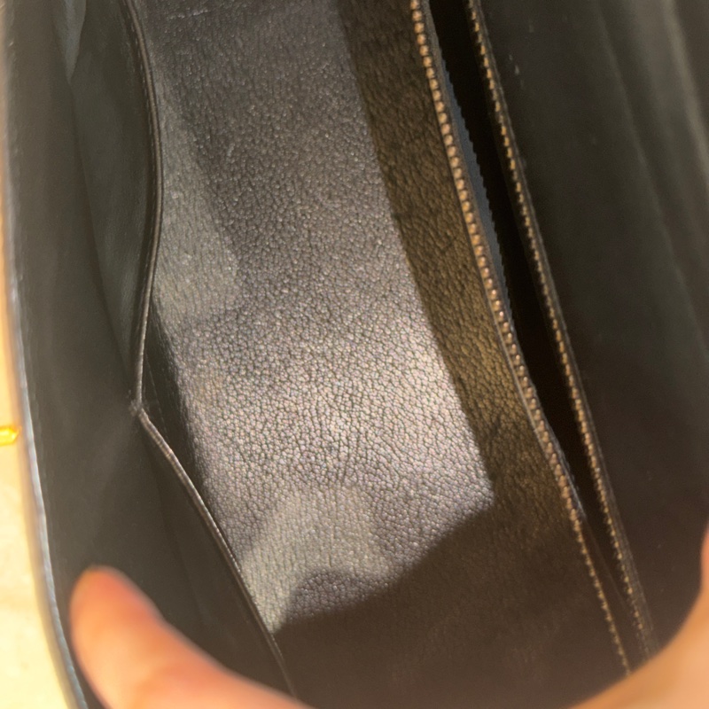 原廠鑰匙鎖肩帶齊全❤️ #愛馬仕 #kelly28 #黑金 #box皮 #中古款-84