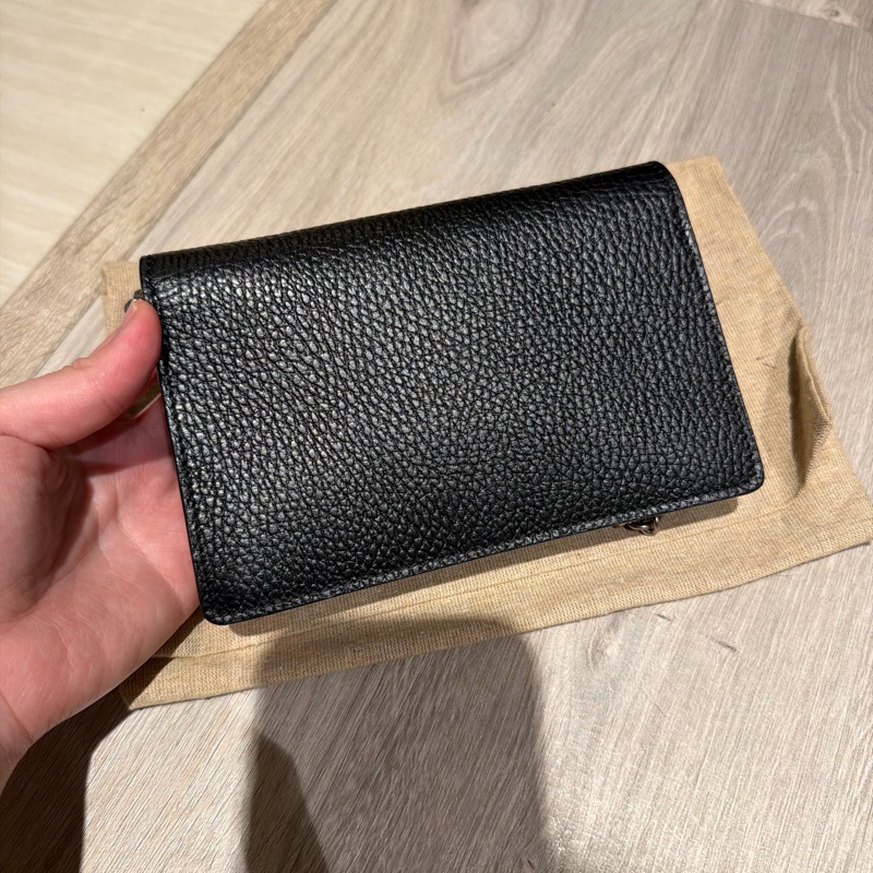 Gucci 黑色牛皮水晶虎頭 酒神mini woc-6