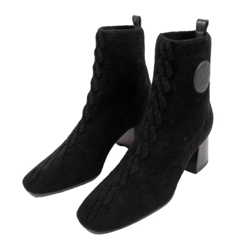 愛馬仕全新黑色靴子 35.5號-1