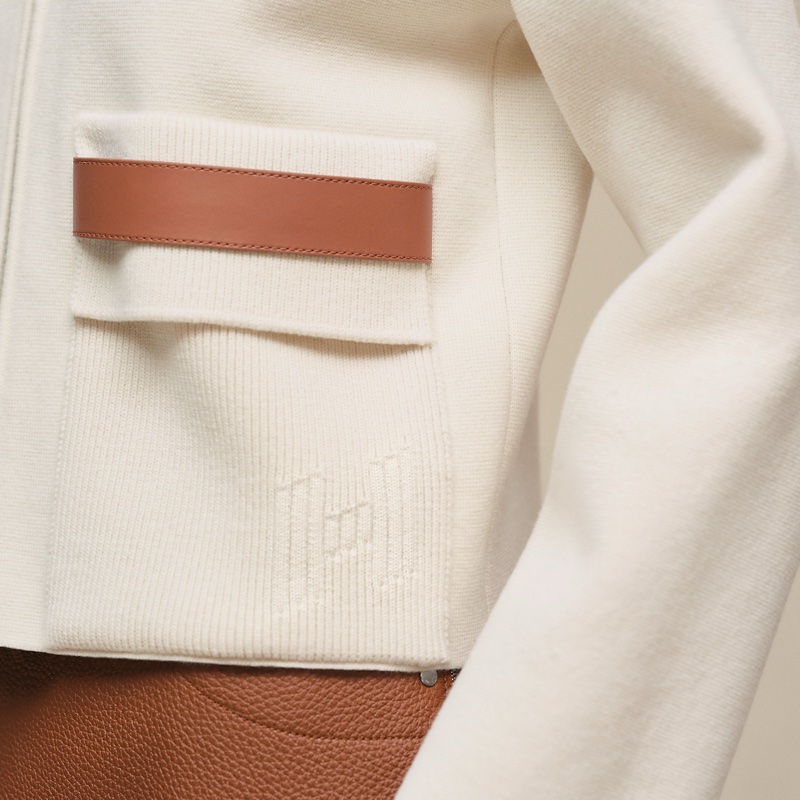 Hermes 2026春夏爆款白色針織外套 36碼-5