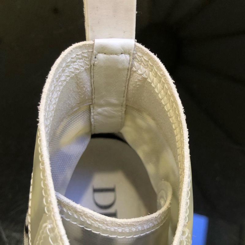 Dior 迪奧b23老花滿印 灰白高幫球鞋 38碼。-6