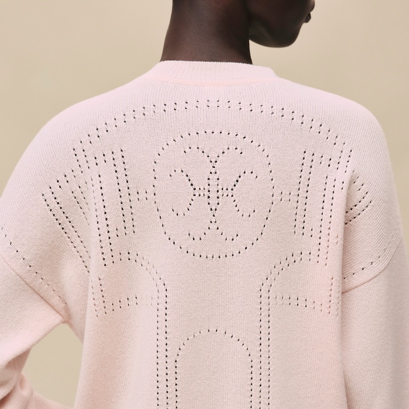 Hermes 2026春夏款 粉色針織外套-3