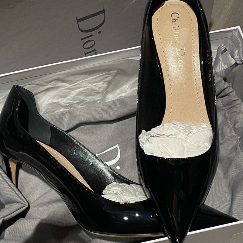 迪奧Dior D-Moi 休閒尖頭高跟鞋 38.5-1