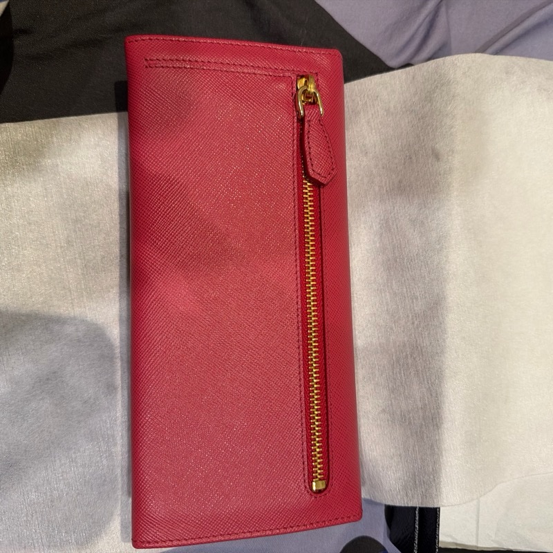 Prada桃色 長夾-6