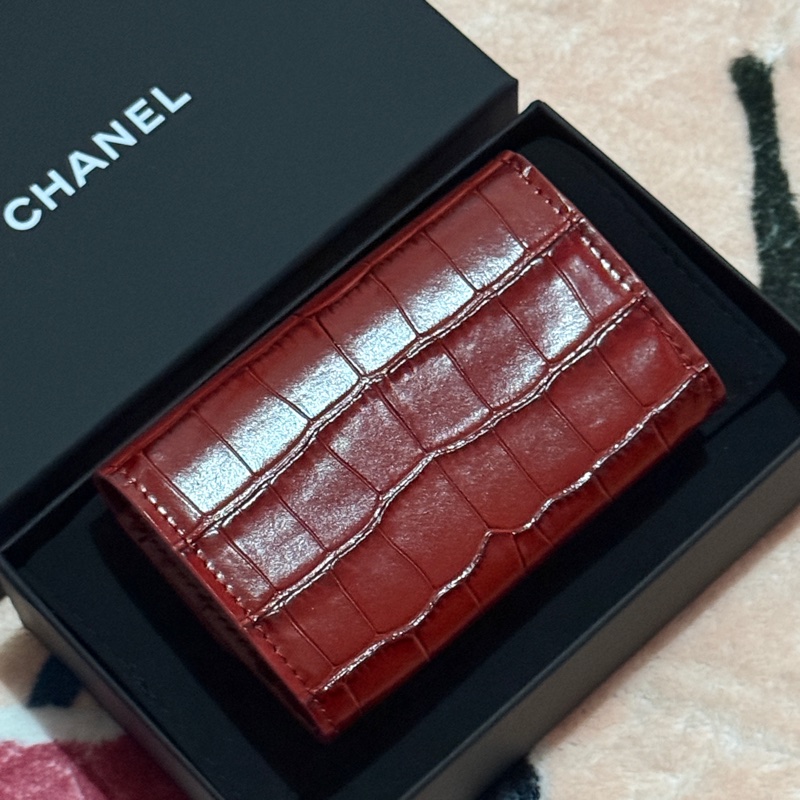 Chanel 26S Card Holder 鱷魚壓紋牛皮卡包-1