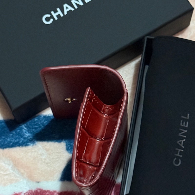 Chanel 26S Card Holder 鱷魚壓紋牛皮卡包-7