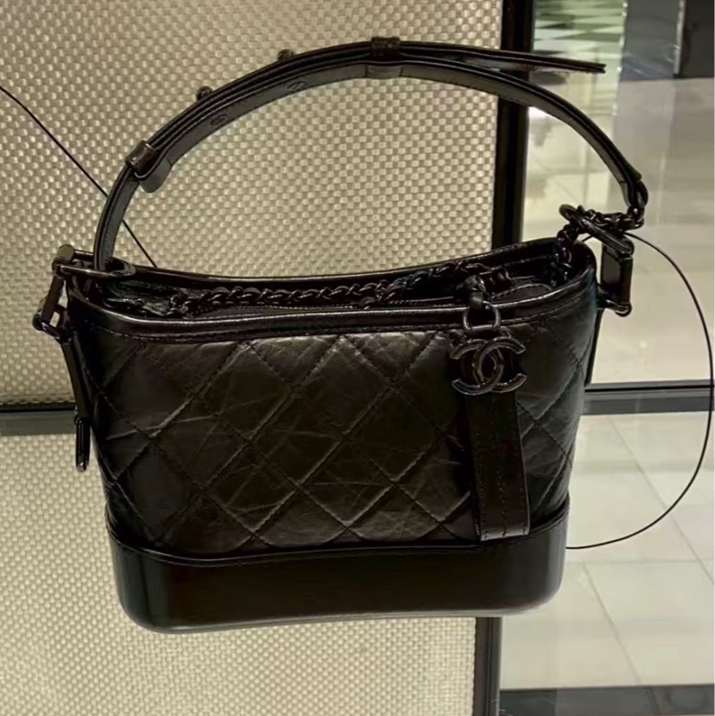 全配🈶購證❤️ #香奈兒 #流浪包 #小號 #soblack #全黑-1