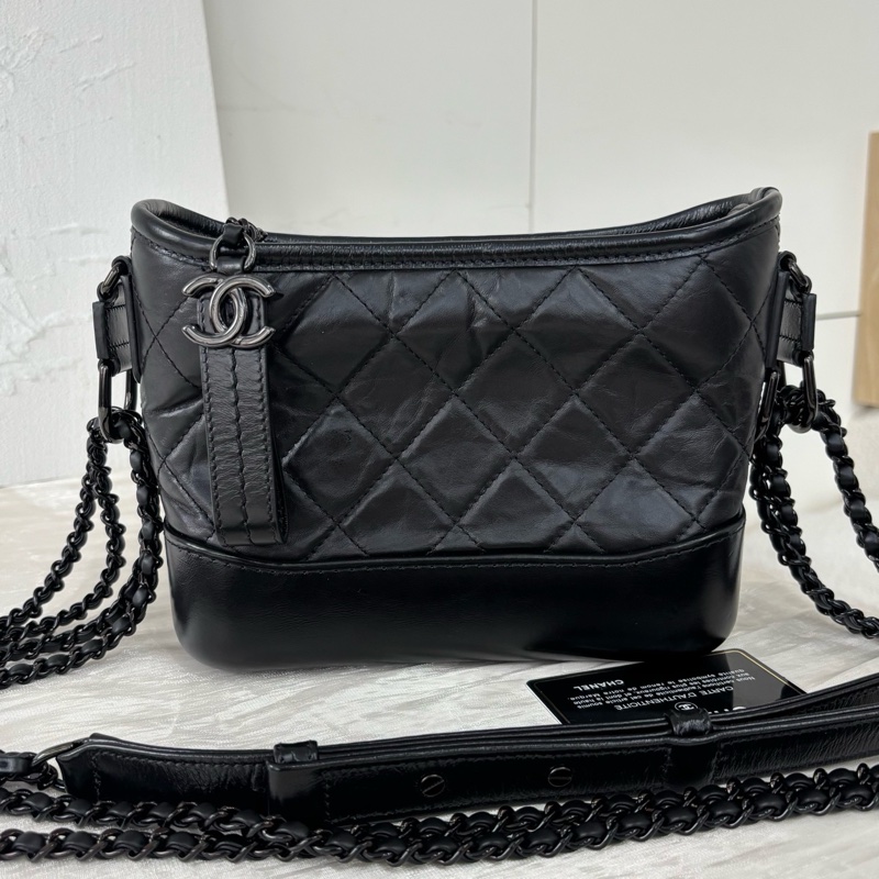 全配🈶購證❤️ #香奈兒 #流浪包 #小號 #soblack #全黑-3