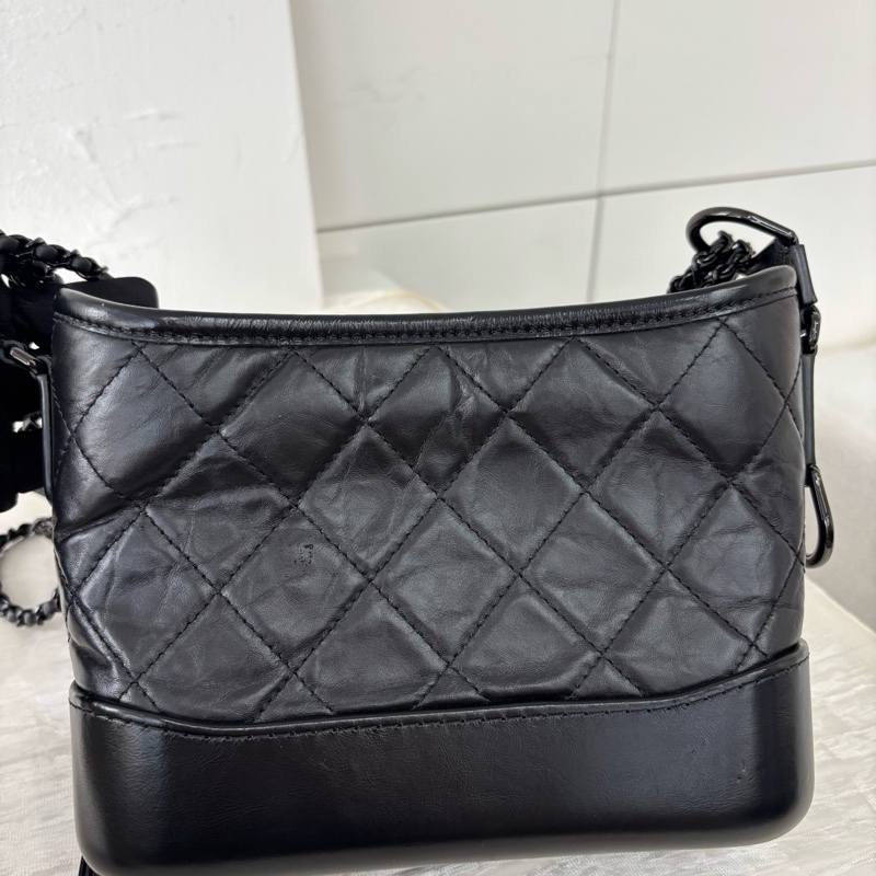 全配🈶購證❤️ #香奈兒 #流浪包 #小號 #soblack #全黑-12