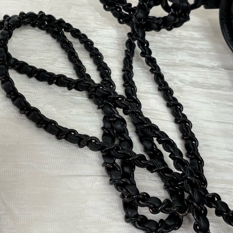 全配🈶購證❤️ #香奈兒 #流浪包 #小號 #soblack #全黑-22