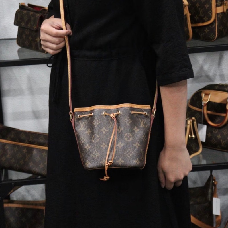 【98新 ✨ 全網最低價!】LV 老花 水桶包 nano noe 小水桶(下單前先詢問庫存❗️)-3