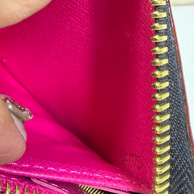 美兔銘燕/Lv村上隆黑三彩拉鏈長夾-21