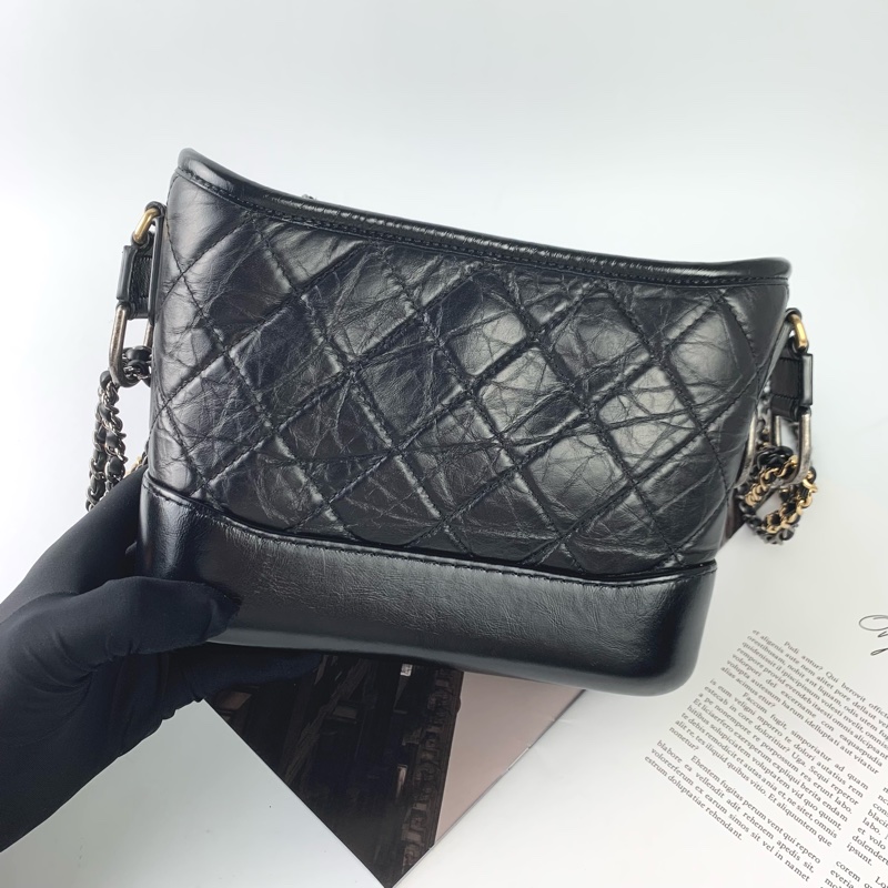 Chanel流浪包小號黑金 配件齊全❤️-1