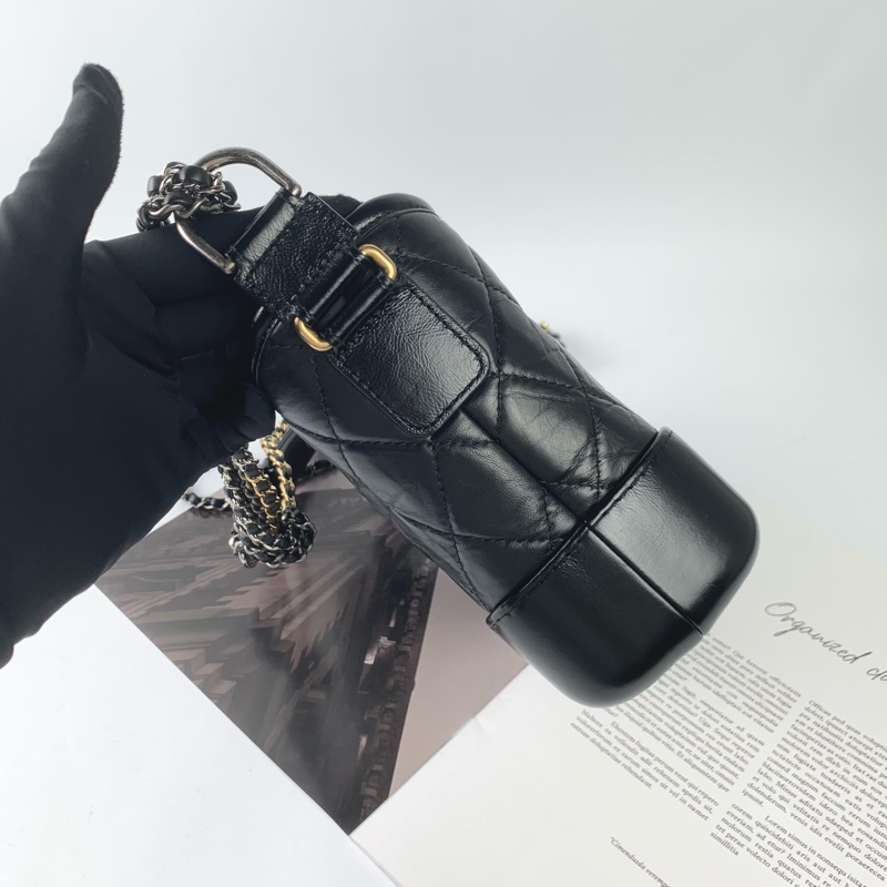 Chanel流浪包小號黑金 配件齊全❤️-3