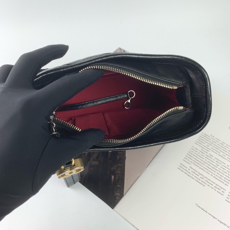 Chanel流浪包小號黑金 配件齊全❤️-8