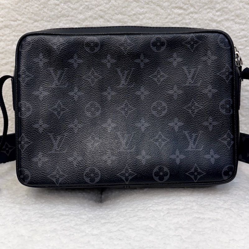 路易威登黑武士 Lv Outdoor Messenger Bag雙拉鍊郵差包 M30233-15
