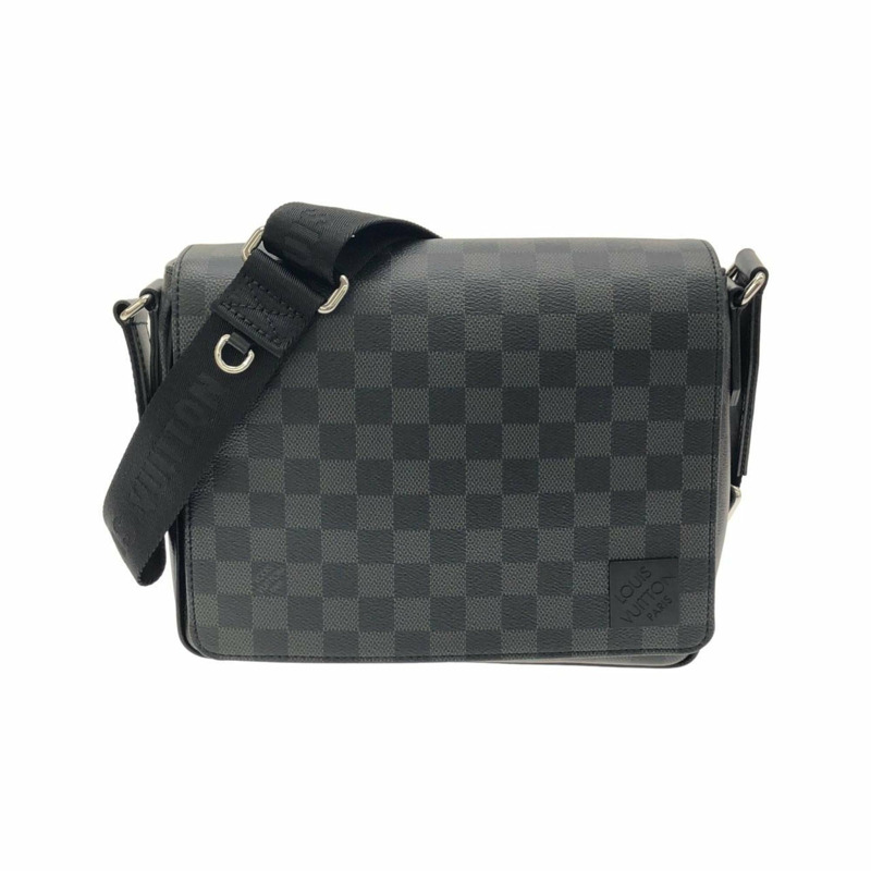 路易威登 Damier Graphite District PM N42710 單肩包-0