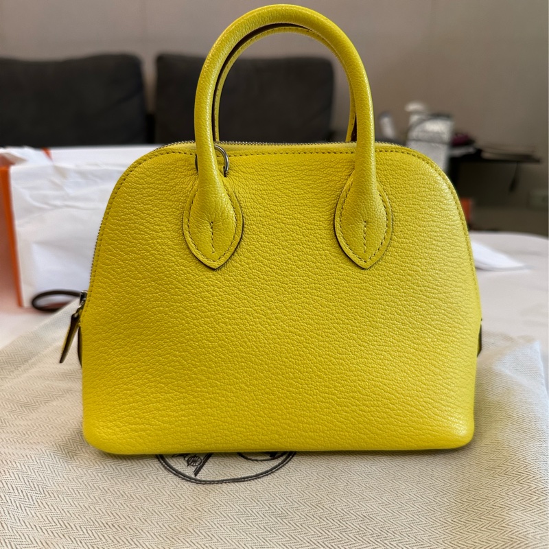 Hermes mini bolide 9N 糖果黃-1