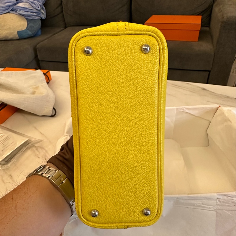 Hermes mini bolide 9N 糖果黃-4