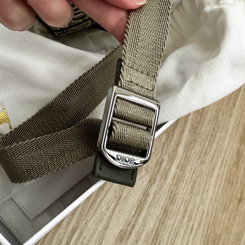 Dior 迷你茶色提花帆布拉鍊後背包 99新超稀缺海外限定 Dior Kids Rider Backpack Mini-15