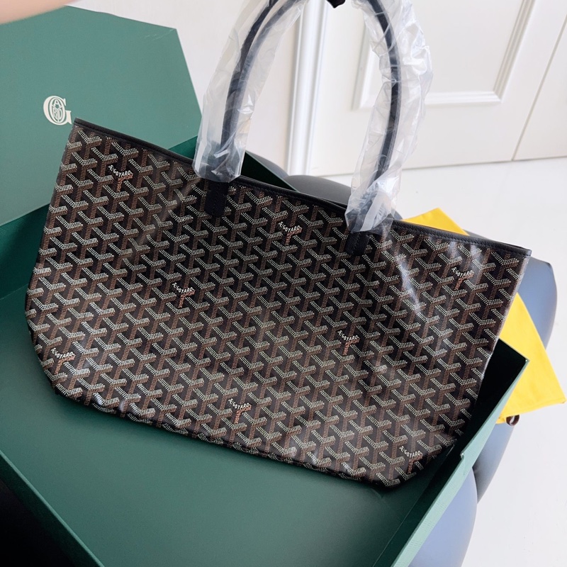 【全新閒置品】GoyardSaintLouis 黑色老花子母購物袋托特包 小號(中號)tote-3