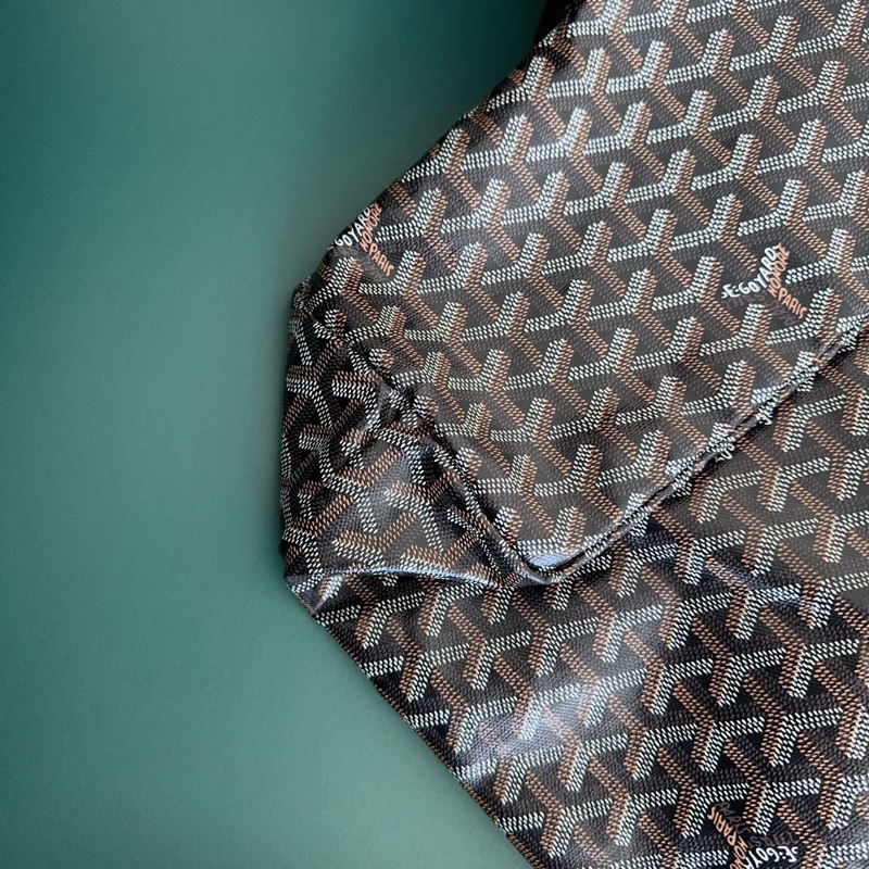 【全新閒置品】GoyardSaintLouis 黑色老花子母購物袋托特包 小號(中號)tote-4