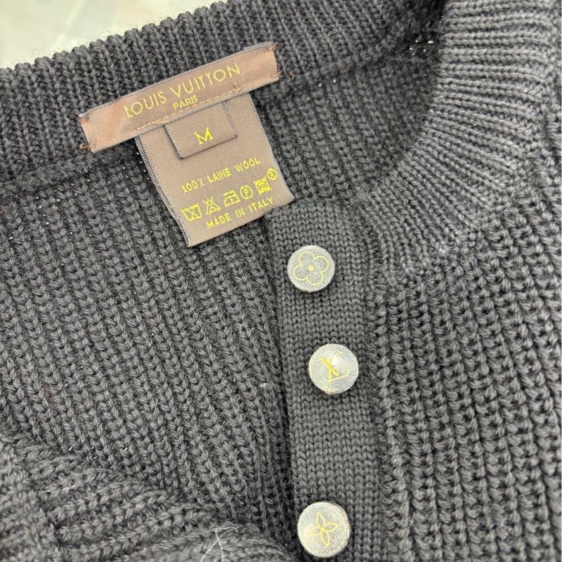 LV 黑色粗紋 毛衣M碼-2
