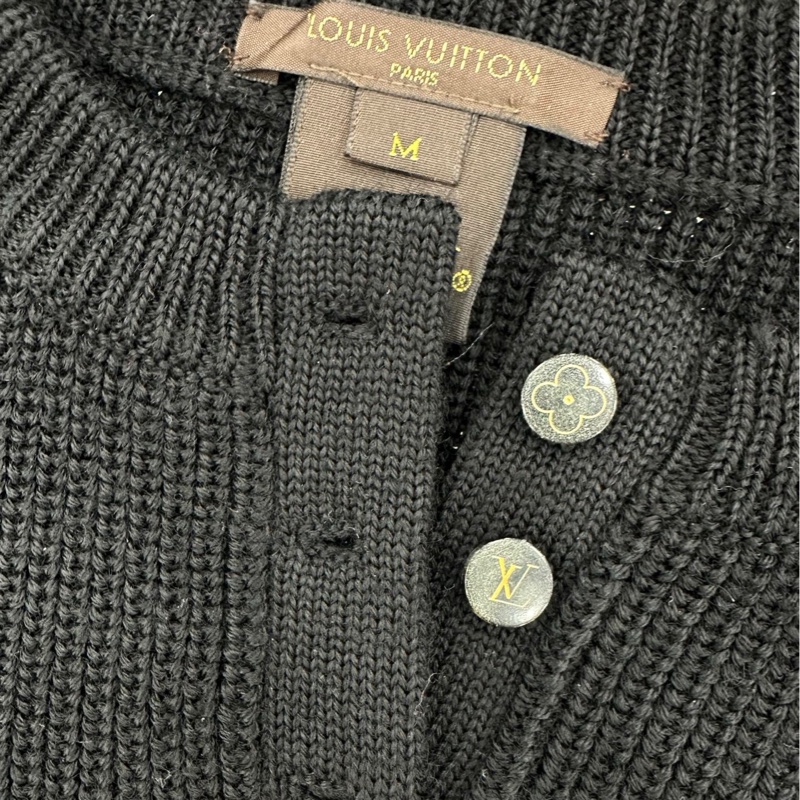 LV 黑色粗紋 毛衣M碼-3