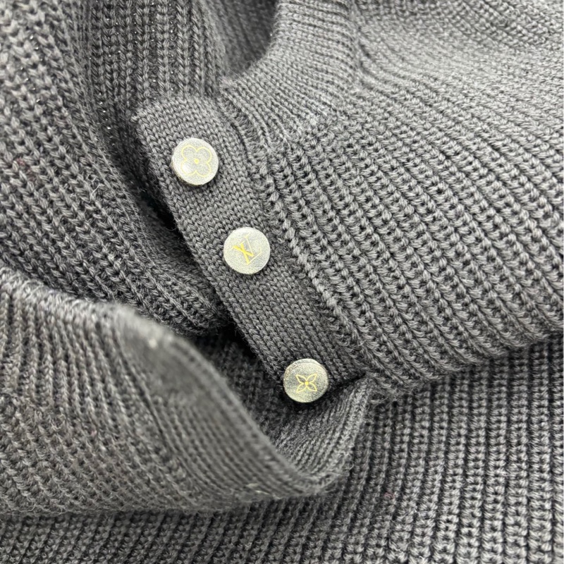 LV 黑色粗紋 毛衣M碼-4