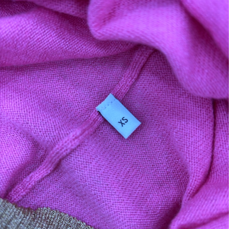 Gucci玫紅色金邊薄針織 XS碼-4