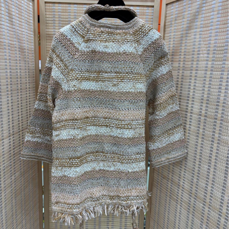 CHANEL 香奈兒 希臘系列編織流蘇外套 34碼-1