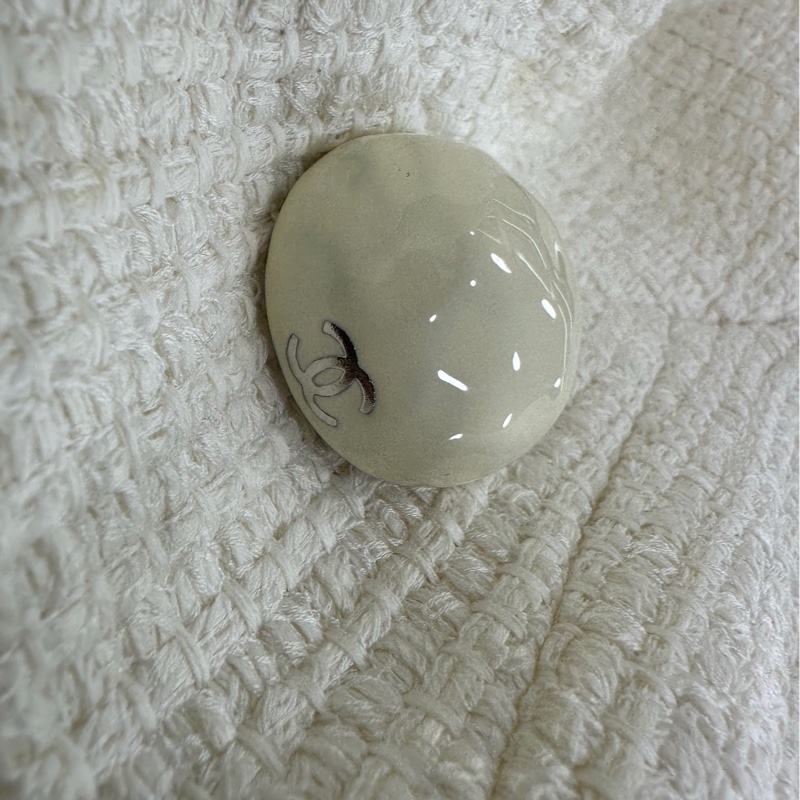 Chanel香奈兒 乳白色立領長袖外套 周迅同款 34碼-2