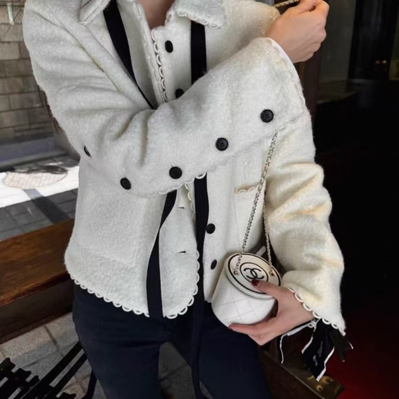 Chanel logo圓筒化妝包 31卡-5