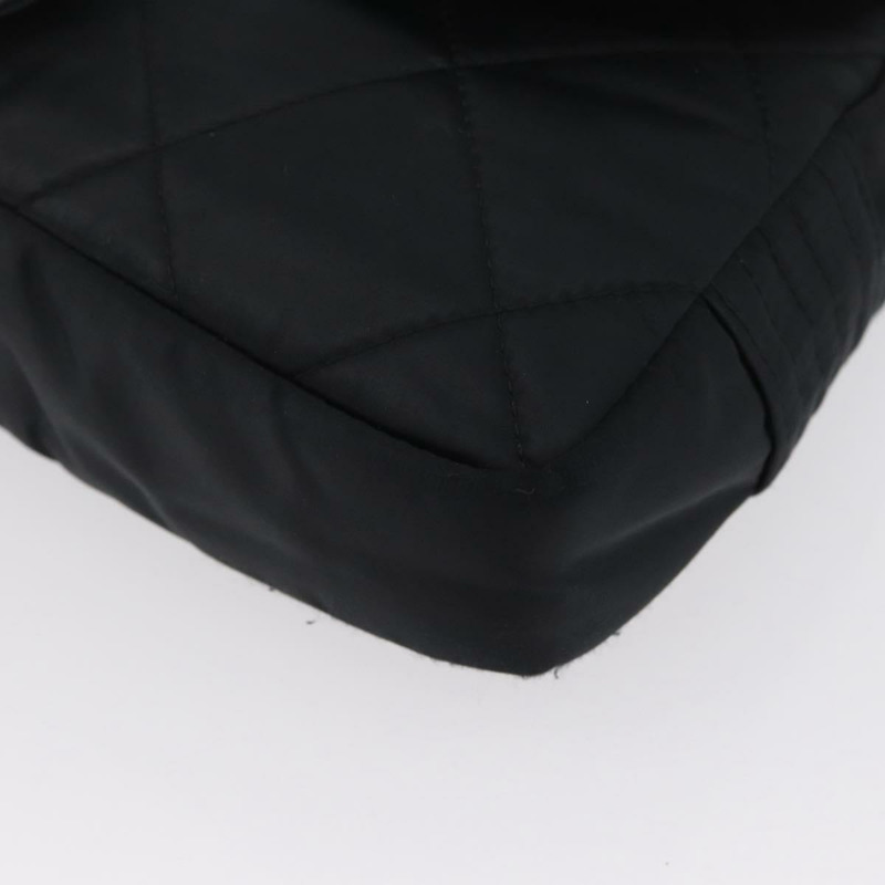 【日本直送】香奈兒運動系列絎縫鏈條包 尼龍材質 黑色 銀色 CC 標誌 正品 173007SAV-15